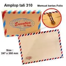 [ PAK ISI 10 ] Amplop Tali 310 Executive / Amplop Lamar Kerja / Amplop Coklat Folio Murah isi 10 biji amplop