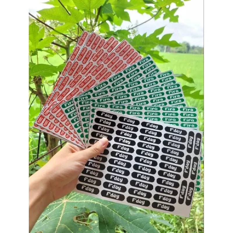 STICKER NAMA BARANG PERLENGKAPAN SEKOLAH/ALAT TULIS ANTI AIR
