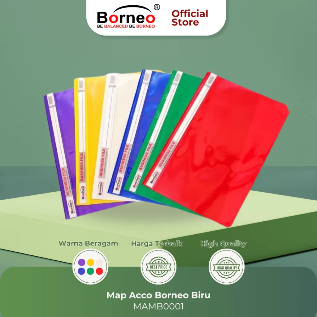 MAP ACCO F4/FOLIO - Map Bisnis / Map File 1Pcs, Berbagai Warna Ukuran F4/FOLIO