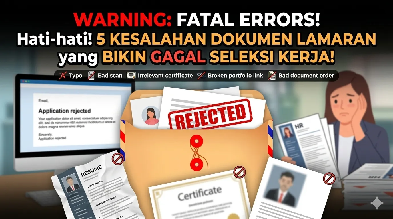 Hati-hati! 5 Kesalahan Dokumen Lamaran yang Bikin Gagal Seleksi Kerja
