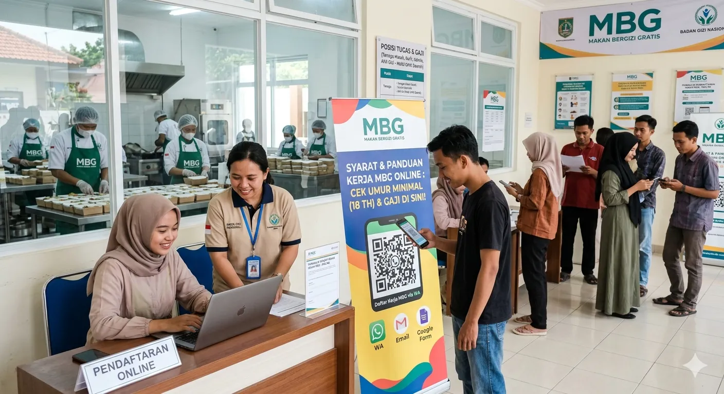 Syarat dan Cara Daftar Kerja MBG Secara Online: Cek Batas Usia Minimal di Sini!