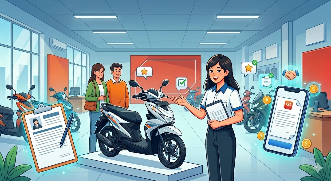 Contoh Surat Lamaran Kerja Sales Counter Dealer Motor (Honda, Yamaha, Suzuki)