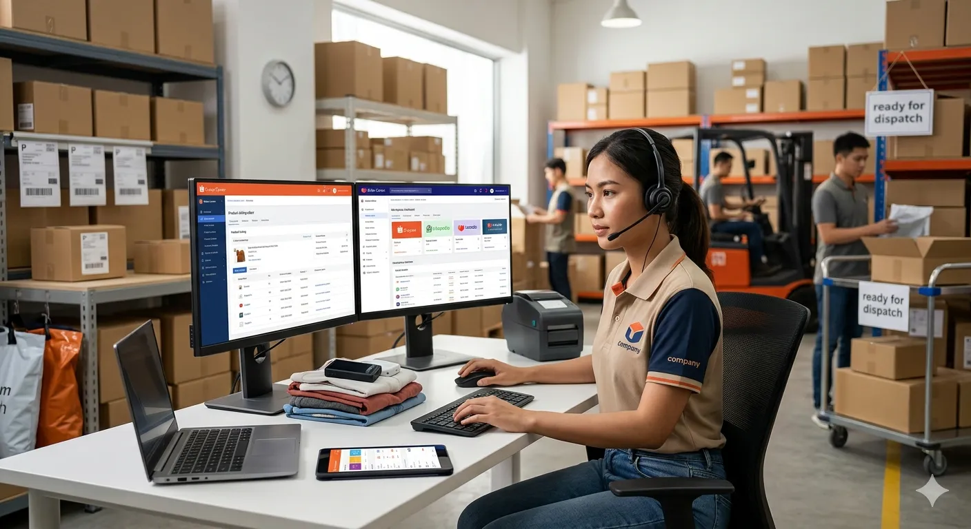 Cara Membuat & Contoh Surat Lamaran Kerja Admin Marketplace (Shopee, Tokopedia, TikTok Shop)