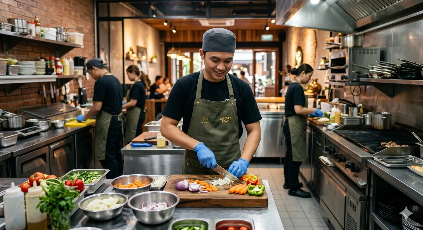 Contoh Surat Lamaran Kerja Kitchen Staff / Kru Dapur Cafe & Restoran Tanpa Pengalaman