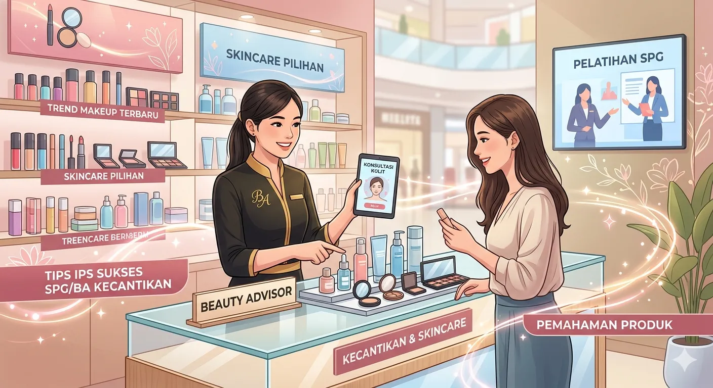 Cara Membuat Surat Lamaran Kerja SPG Kecantikan (Kosmetik, Skincare, Beauty Advisor) + Contoh Rapi