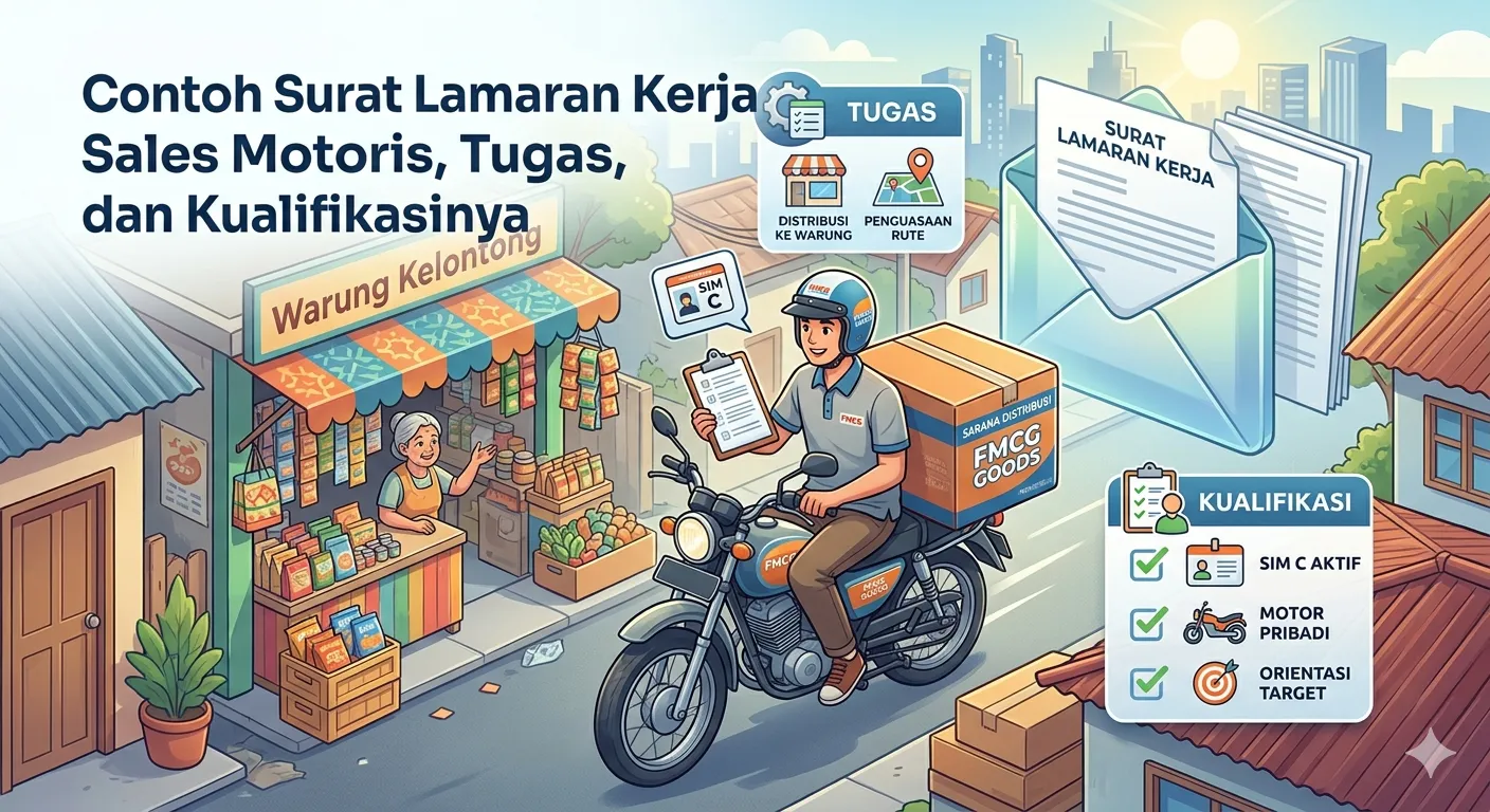 Contoh Surat Lamaran Kerja Sales Motoris, Tugas, dan Kualifikasinya