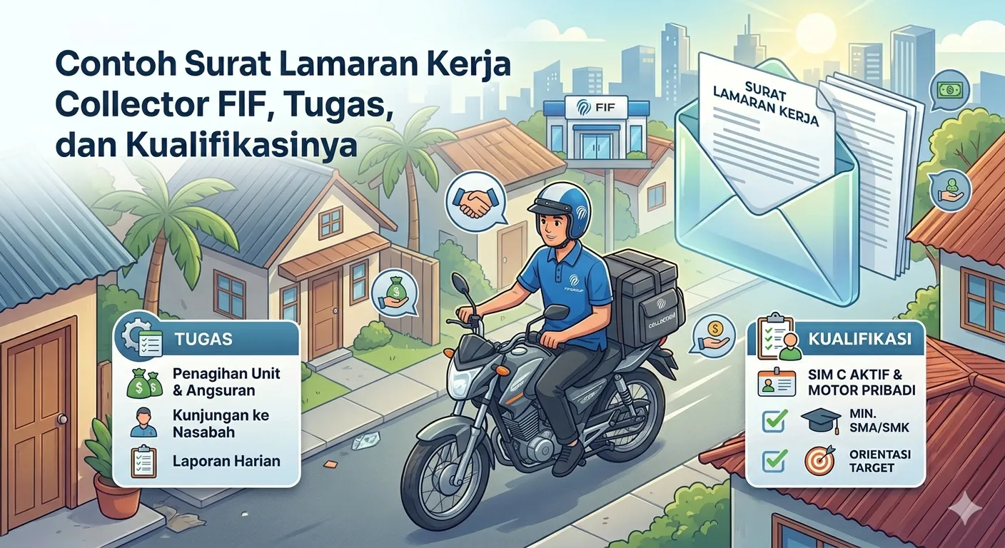 Contoh Surat Lamaran Kerja Field Collector FIF GROUP yang Benar Sesuai Kualifikasi