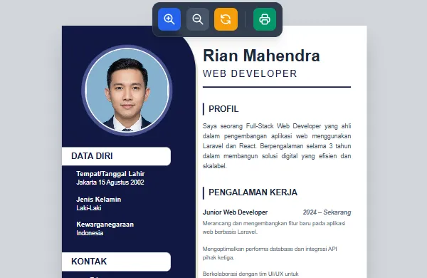 Cara Membuat CV Online Gratis Berformat PDF Tanpa Khawatir Kebocoran Data (100% Aman & Privat)